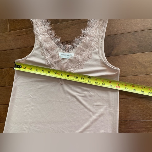 Rosemunde Bra Friendly V-Neck Tank Top with Lace womens sz 2 - Picture 5 of 8